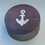 Round Inlaid Compass Closed